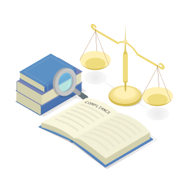 ハラスメント問題による訴訟のイラスト